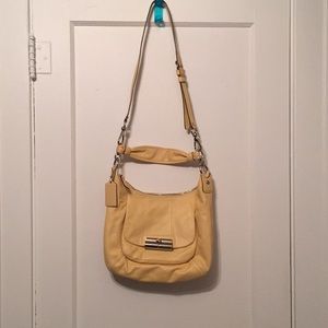 Yellow coach bag